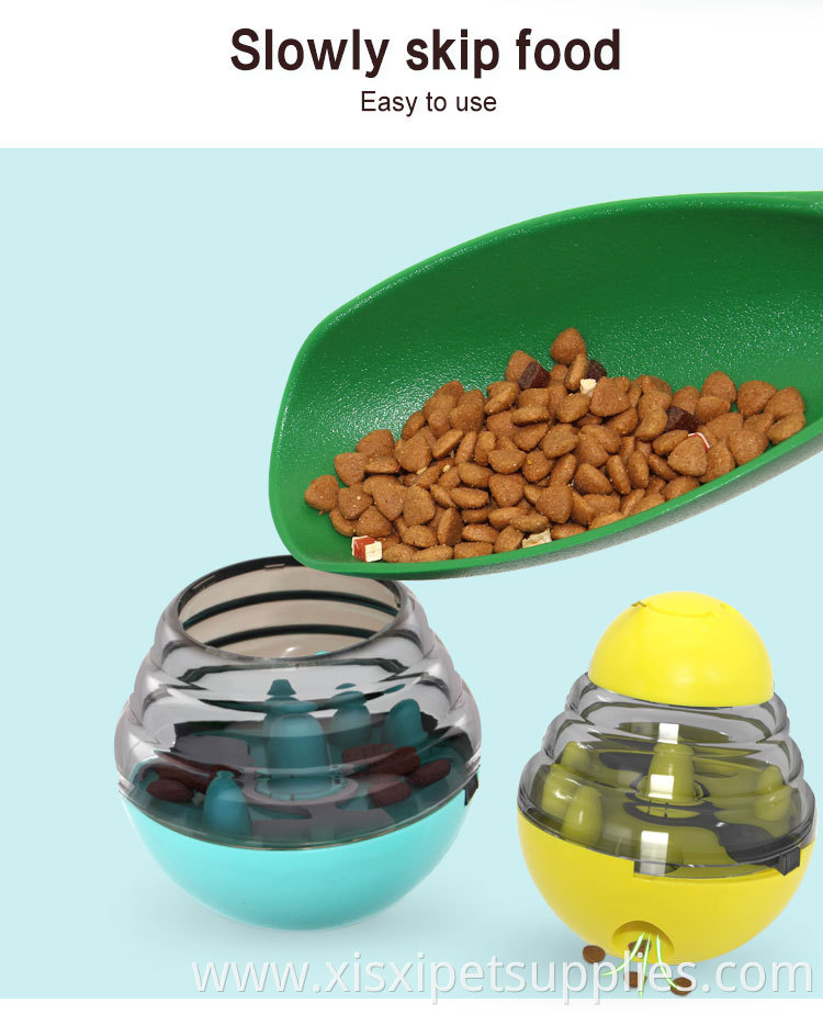 Factory Wholesale Multicolor Pet Dog Tumbler Ball Toy Interactive Dog Food Dispenser Treat Toy
